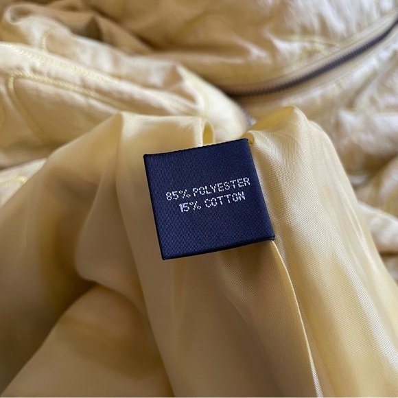 Flair Abstract Embossed Quilted Cotton Lagenlook Stand Collar Zip Front Jacket S - Picture 9 of 10